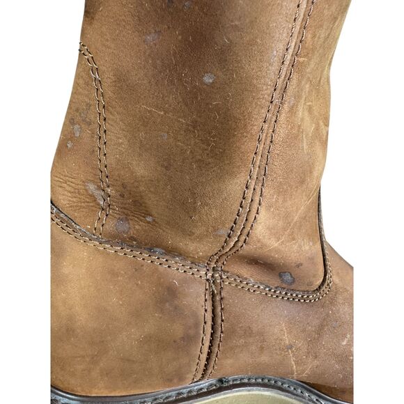 Brazos Tan Men\'s Wellington Wedge Work Boot Size 12 MW 1003 main image 2